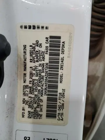 2010 TOYOTA COROLLA BASE  