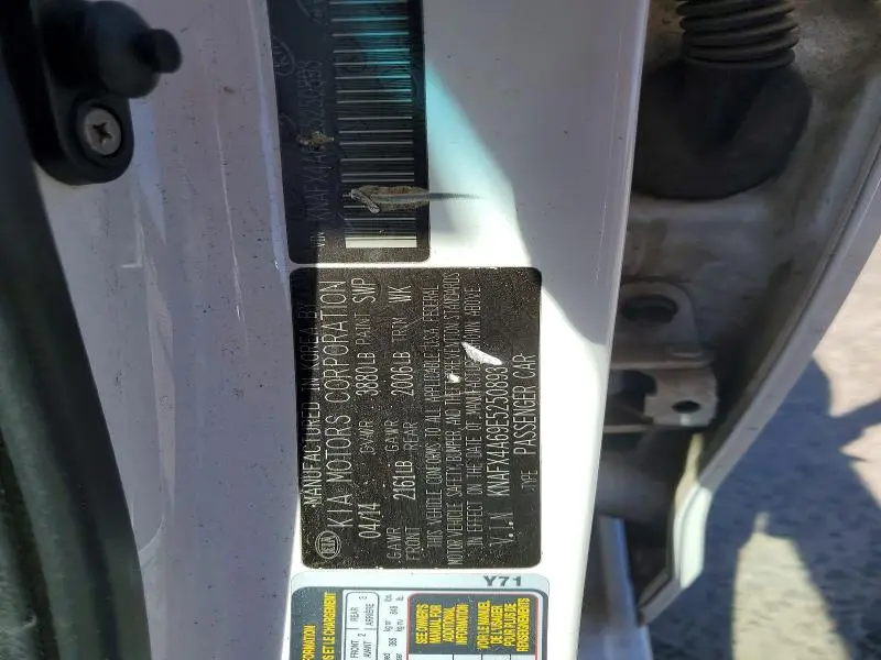 2014 KIA FORTE LX  