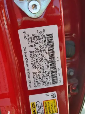 2018 HONDA ACCORD SPORT  