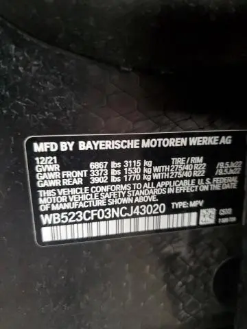 2022 BMW IX XDRIVE50  