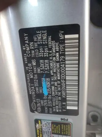 2013 HYUNDAI SANTA FE GLS  