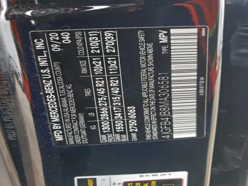 2021 MERCEDES-BENZ GLE 350  