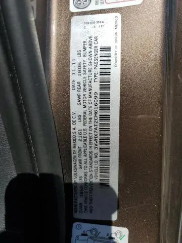 2012 VOLKSWAGEN BEETLE   