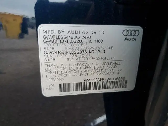 2011 AUDI Q5 PREMIUM
