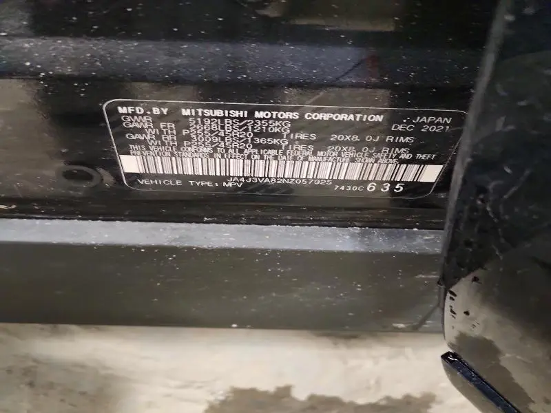 2022 MITSUBISHI OUTLANDER SEL  