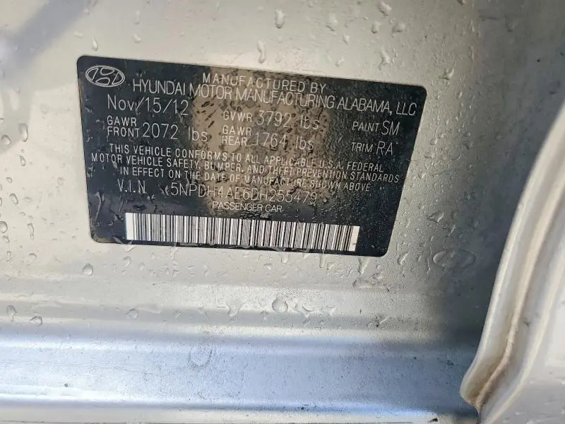 2013 HYUNDAI ELANTRA GLS  