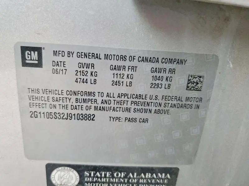 2018 CHEVROLET IMPALA LT  