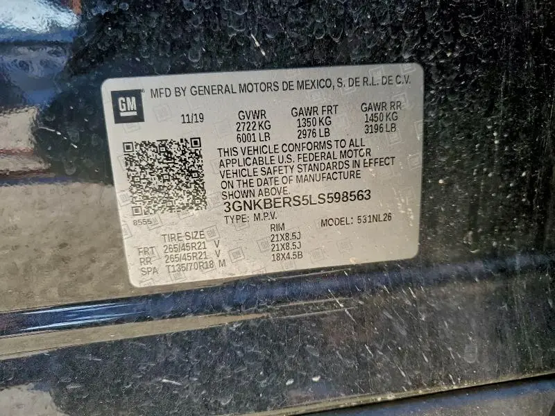 2020 CHEVROLET BLAZER RS  