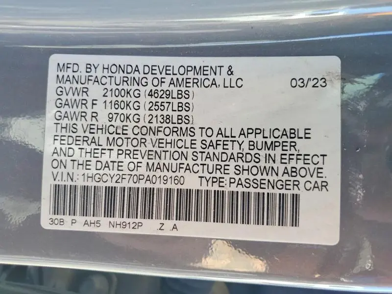2023 HONDA ACCORD HYBRID SPORT-L  