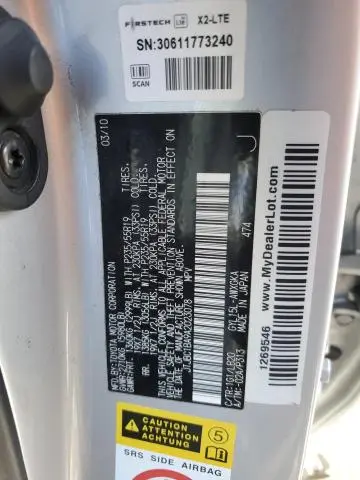 2010 LEXUS RX 450H