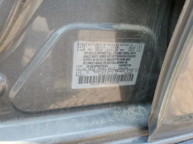2017 NISSAN SENTRA S  