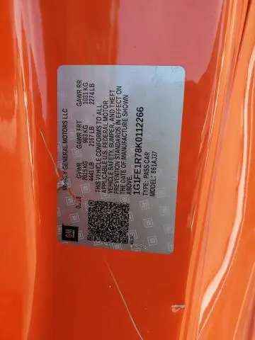 2019 CHEVROLET CAMARO SS