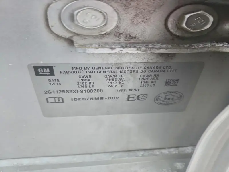 2015 CHEVROLET IMPALA LT  