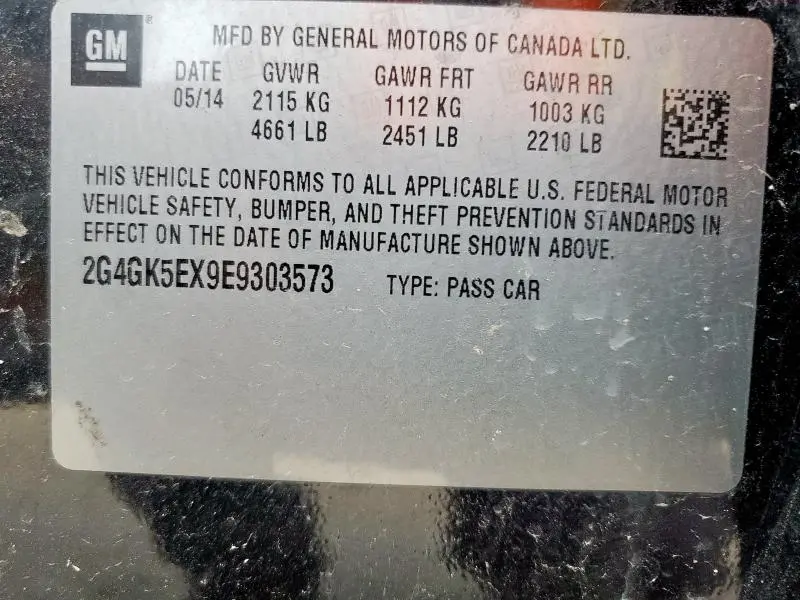 2014 BUICK REGAL   