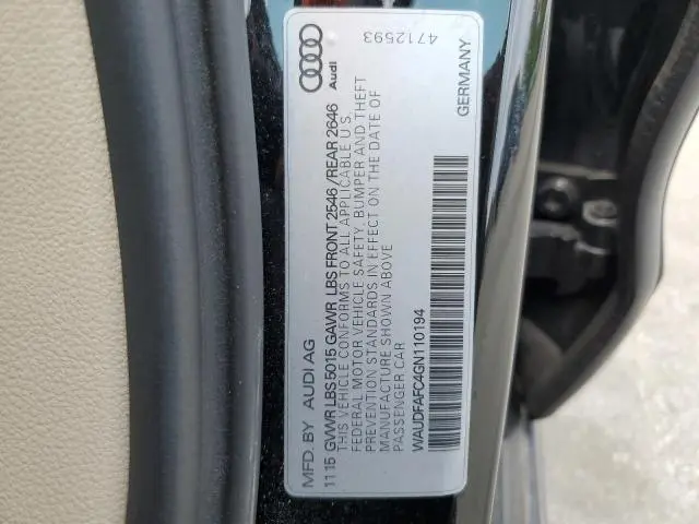 2016 AUDI A6 PREMIUM PLUS  