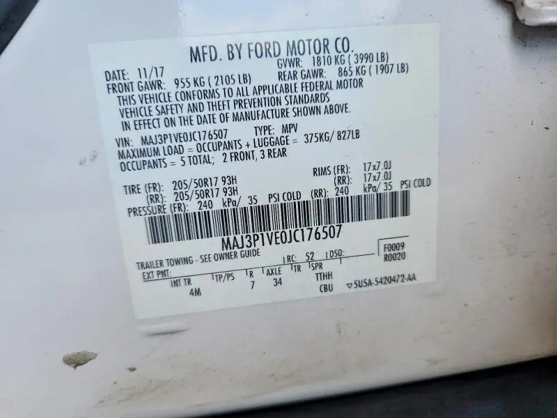 2018 FORD ECOSPORT TITANIUM  