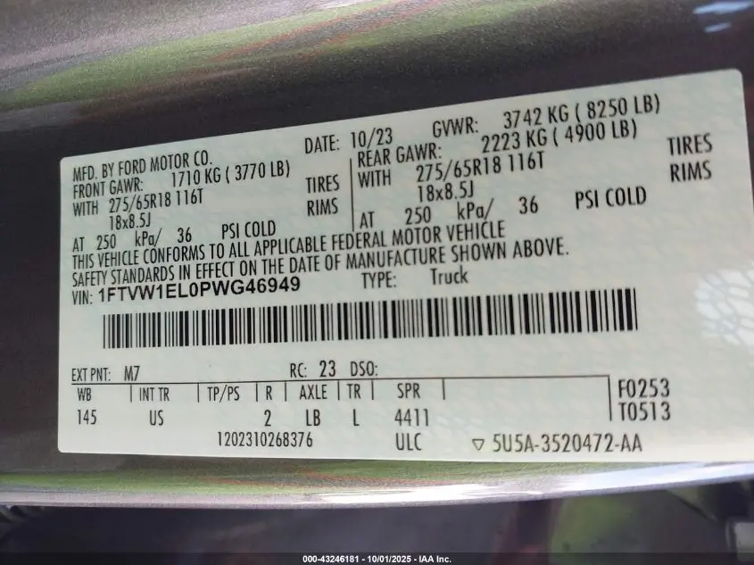 2023 FORD F-150 LIGHTNING XLT