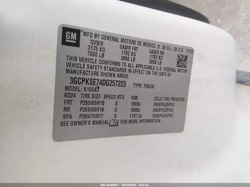 2013 CHEVROLET SILVERADO 1500 LT