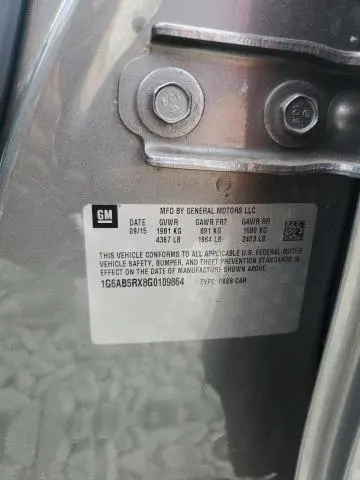 2016 CADILLAC ATS LUXURY  