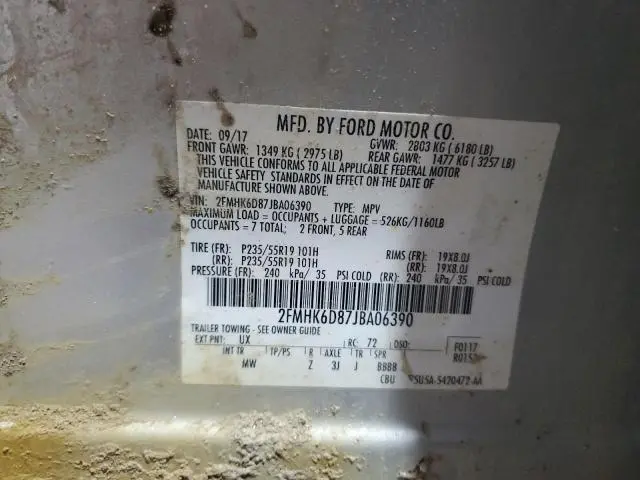 2018 FORD FLEX LIMITED  