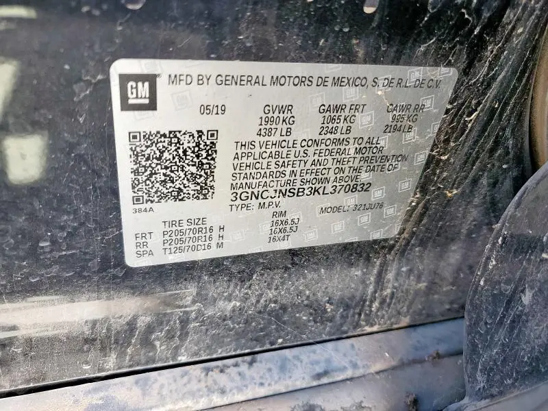 2019 CHEVROLET TRAX LS  