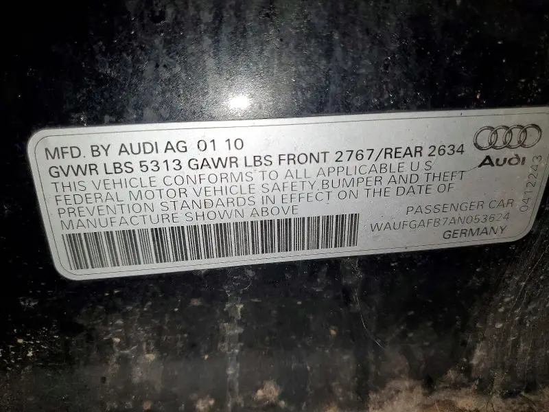 2010 AUDI A6 PREMIUM PLUS  