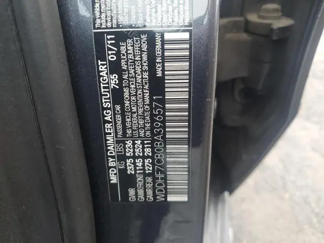 2011 MERCEDES-BENZ E 550  