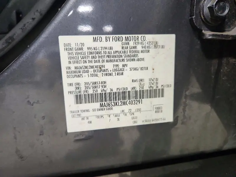 2021 FORD ECOSPORT TITANIUM  
