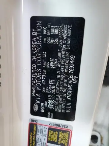 2020 KIA SPORTAGE LX  