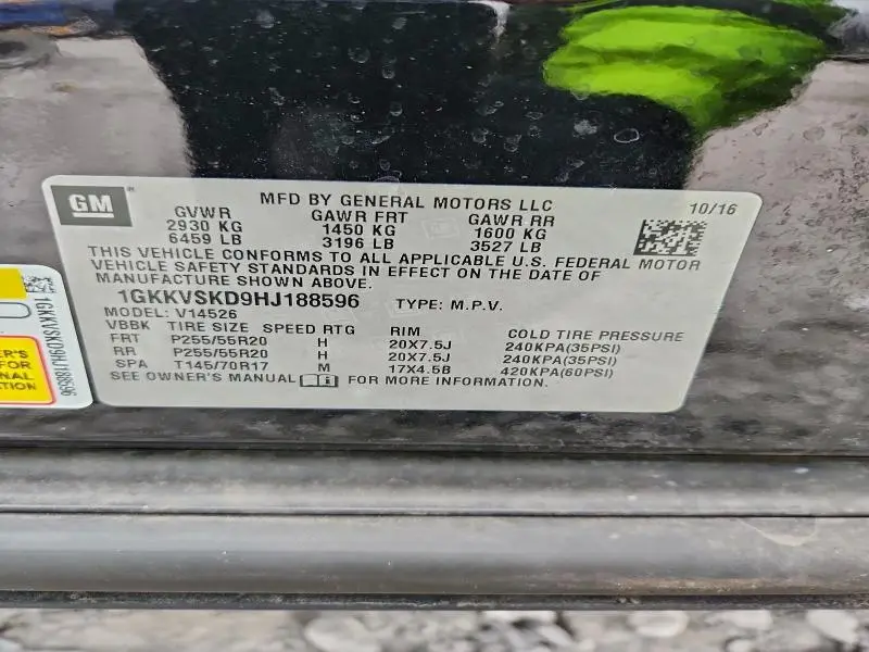 2017 GMC ACADIA LIMITED SLT-2  