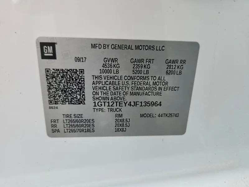 2018 GMC SIERRA K2500 SLT  