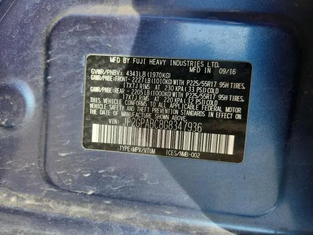 2016 SUBARU CROSSTREK PREMIUM  