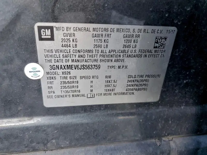 2018 CHEVROLET EQUINOX PREMIER  