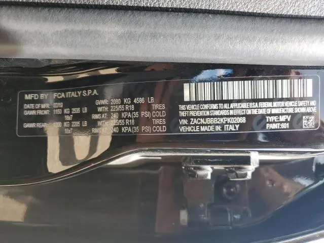 2019 JEEP RENEGADE LATITUDE  