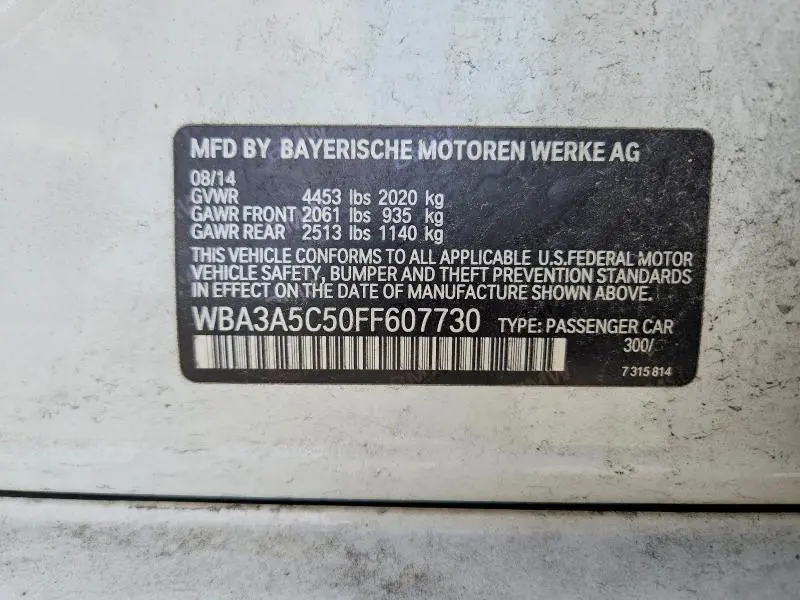 2015 BMW 328 I  