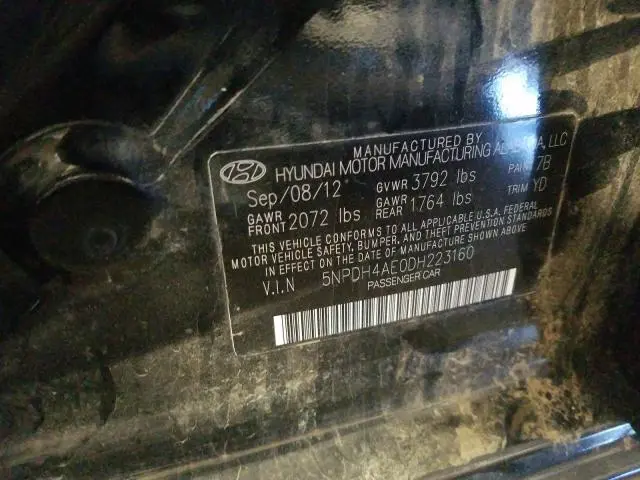 2013 HYUNDAI ELANTRA GLS