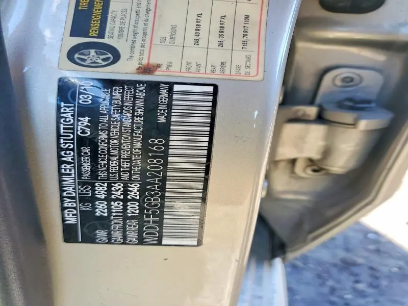 2010 MERCEDES-BENZ E 350  