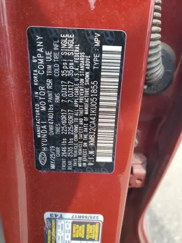 2019 HYUNDAI TUCSON SE  