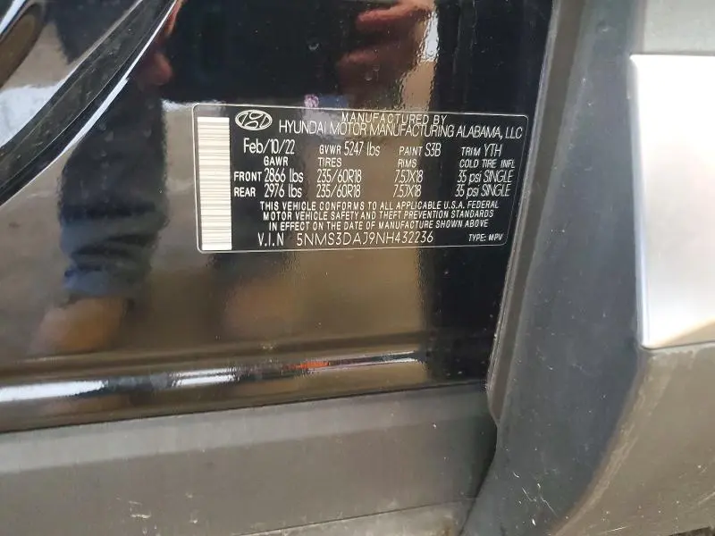 2022 HYUNDAI SANTA FE SEL  