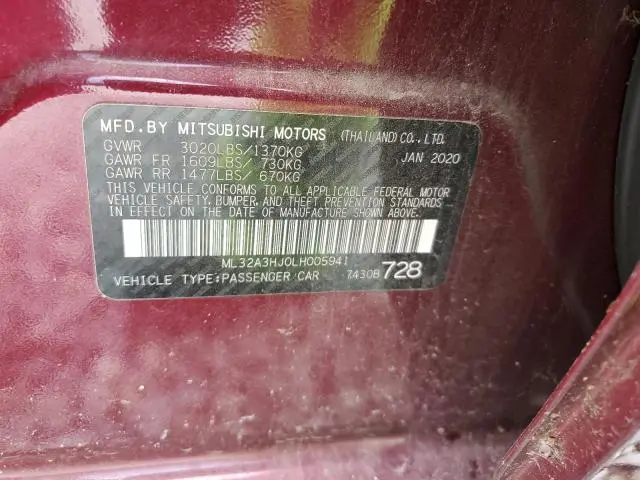 2020 MITSUBISHI MIRAGE ES