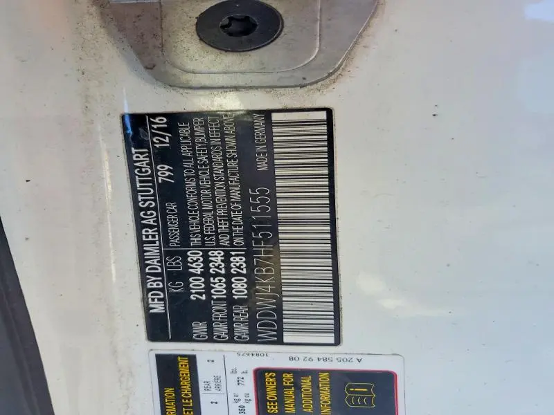 2017 MERCEDES-BENZ C 300 4MATIC  