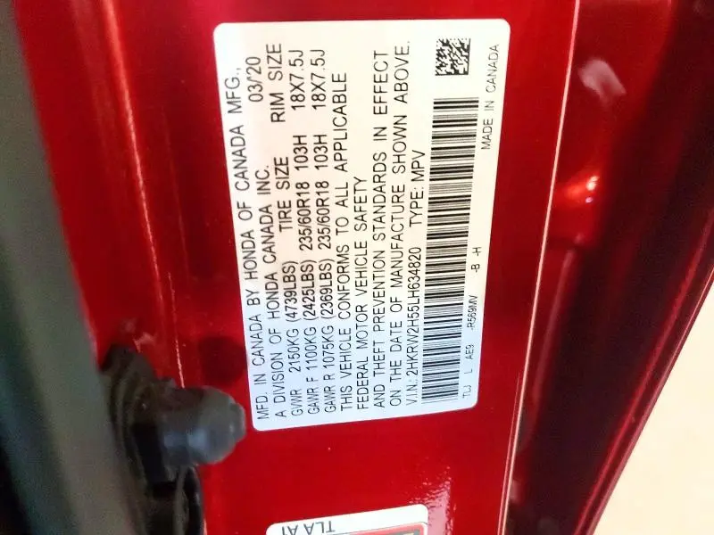 2020 HONDA CR-V EX  