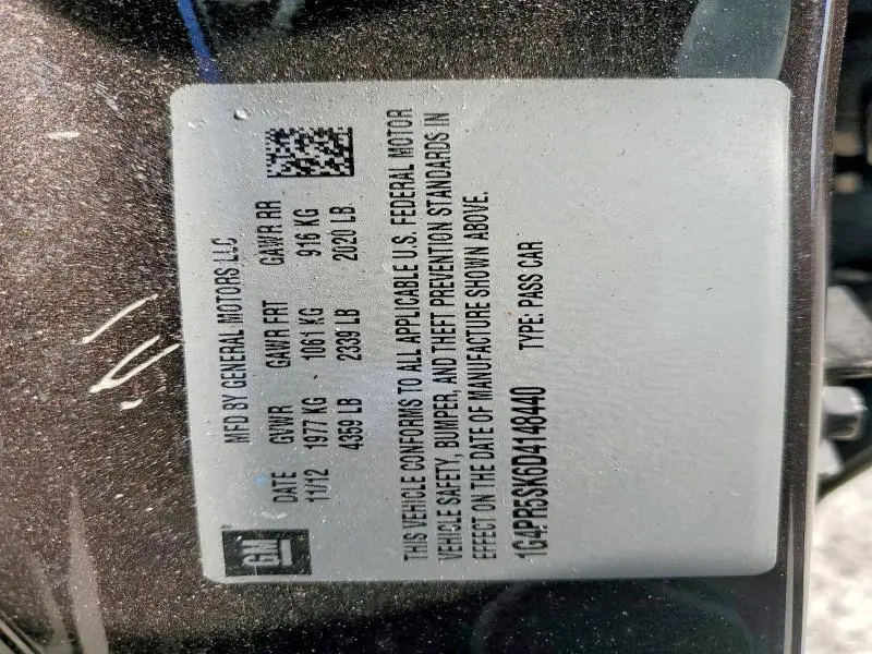 2013 BUICK VERANO CONVENIENCE  