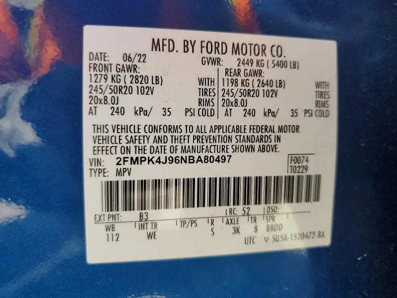 2022 FORD EDGE SEL  