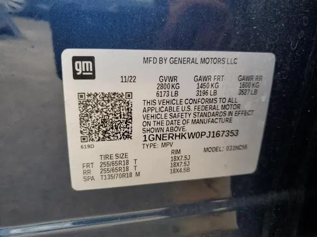 2023 CHEVROLET TRAVERSE LT  