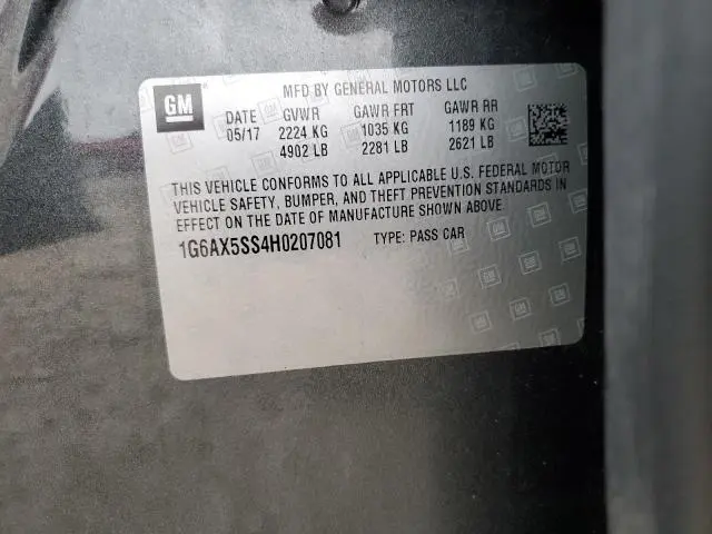 2017 CADILLAC CTS LUXURY  