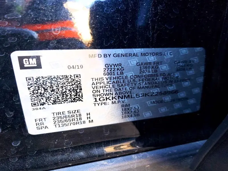 2019 GMC ACADIA SLT-1  