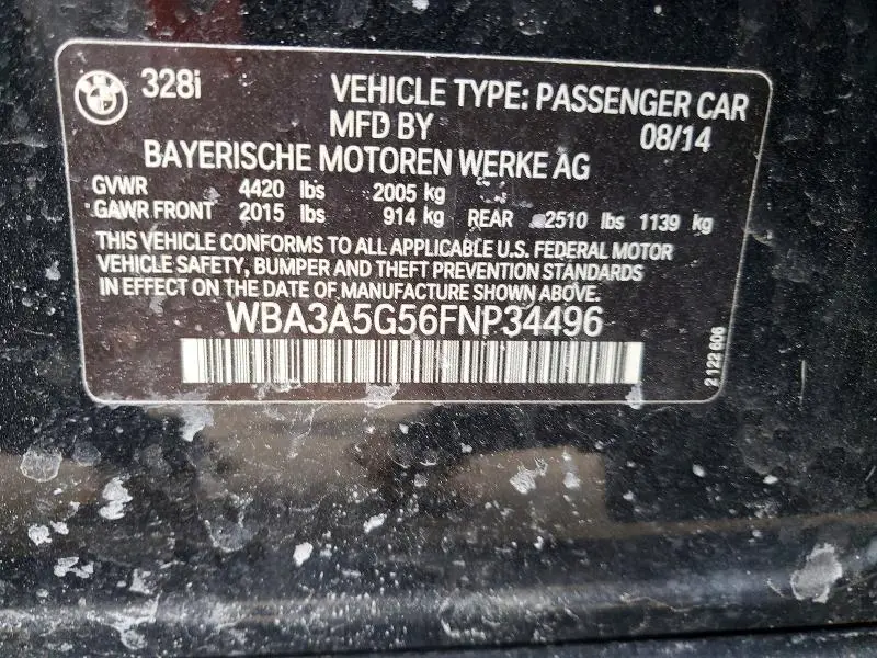 2015 BMW 328 I  