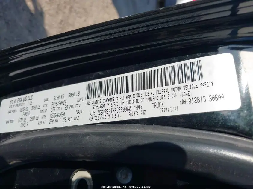 2015 RAM 1500 LARAMIE LONGHORN