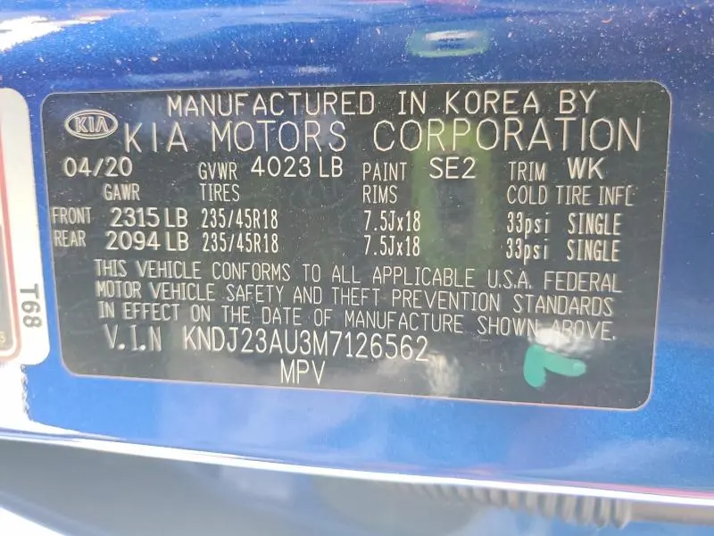 2021 KIA SOUL X-LINE  